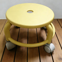 Rolling Stool with Wheels for Home, Kids, Manicure, and Pedicure