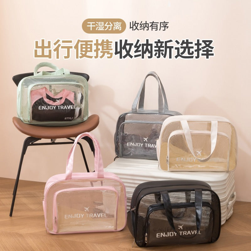 Large Capacity Waterproof Dry Wet Separation Travel Bag with Shoe Compartment for Gym Beach Swimming