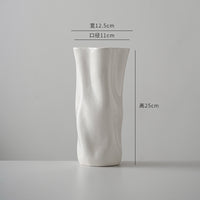 Modern Nordic Ceramic Vase for Hydroponic Plants and Fresh Flowers, Tabletop Decor