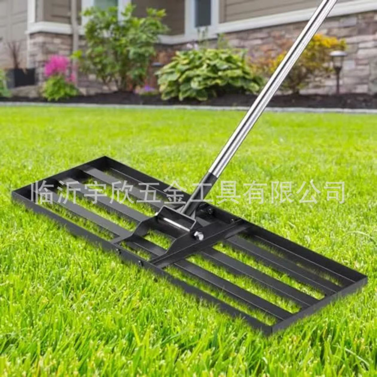 Stainless Steel Golf Course Leveling Rake for Lawn and Garden Soil
