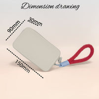 Silicone Square Portable Mini Coin Purse Multi-functional Cosmetic Storage Bag