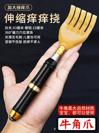 Extendable Back Scratcher with Magnetic Roller Ball or Ceramic Claw