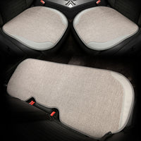Universal Breathable Cotton Linen Car Seat Cushion Set