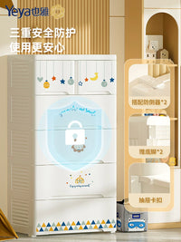 YaYa Multi-Layer Plastic Drawer Storage Cabinet for Kids Clothes and Toys