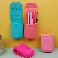 Silicone Makeup Brush Cleaning Mat for Nose Shadow Brushes and Cosmetic Tools
