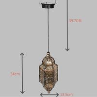 Solar Baroque Lantern Projection Light Outdoor Garden Hanging Lamp Warm White