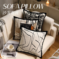 Luxury Embroidered Throw Pillow Cover for Sofa and Bed