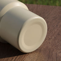 304 Stainless Steel Coffee Tumbler with Straw, Single-Layer Rolled Rim, for Outdoor Camping and Car Use