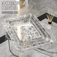 Wave Pattern Serving Tray for Home, Cafe, Snacks, and Desserts