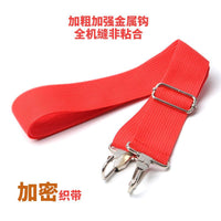 Snare Drum Strap Bass Drum Belt Red Thickened Hook 3.8CM for School Drum Corps Universal African Drum Waist Drum
