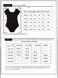Girls' Short Sleeve Ballet Leotard with Chiffon Skirt for Dance Practice & Exams