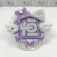 Reflective Felt Kpop Idol Nameplate Keychain for Concerts & Bags