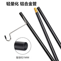 Portable Folding Aluminum Alloy Camping Lantern Stand with Ground Spike