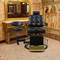 Swivel Hydraulic Reclining Barber Chair for Salon and Spa