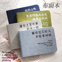 Minimalist Morandi Pocket Notebook with Fabric Cover