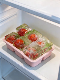 Large 6-Cavity Silicone Ice Cube Tray with Lid for Summer Drinks