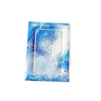 Mini Photo Album Keychain for 3-inch Instax Photos and Photocards, Single Grid Ice Rain Design