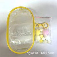 Transparent PVC Doll Carrier Bag for 13-15cm Cotton Dolls