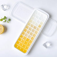 INOMATA Japanese Imported Ice Cube Tray with Lid, Household Square Ice Mold for Crushed Ice and Freezing