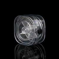 Clear Plastic Winding Spool for DIY Crafts and Packaging - Square Box Design