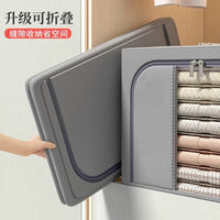 Oxford Fabric Steel Frame Storage Box Foldable Moisture-proof Organizer for Clothes