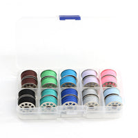 Household Vintage Treadle Sewing Machine Bobbin with 10-Color Thread Spools - Universal Sewing Machine Accessories