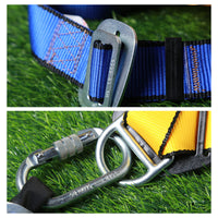 Full Body 5-Point Safety Harness for High-Altitude Work with Double Insurance Waist Belt