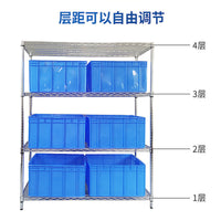 Chrome Plated Wire Shelving Unit with Wheels, Heavy Duty Multi-Layer Storage Rack for Warehouse and Industrial Use