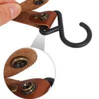 Portable Outdoor Camping Leather Hook Tent Storage Hanger Multi-functional