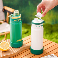 Minimalist 316 Stainless Steel Insulated Water Bottle for Outdoor Sports & Travel, Large Capacity Portable Flask