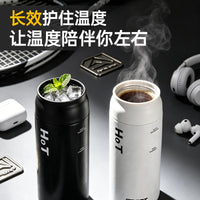 Portable Insulated Water Bottle with Straw for Sports and Outdoor Activities, One-Touch Open, Cold Retention