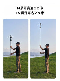 Telescopic Aluminum Alloy Camping Light Stand Portable Outdoor Lamp Pole Tent Tarp Projector Screen Rod