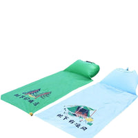 Outdoor Waterproof Beach Mat with Inflatable Pillow, Foldable Camping Picnic Blanket