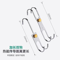 S-Hook Pipe Hanger for PPR Pipe Hot Melt Machine, Double-Sided Reinforced Stainless Steel