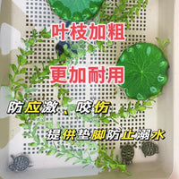Artificial Aquatic Plants for Fish and Turtle Tanks, Anti-Bite and Anti-Drowning Decor