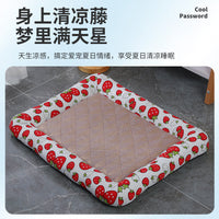 Cooling Pet Bed with Ice Mat for Cats and Dogs, All Seasons