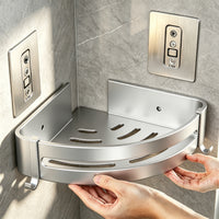 Bathroom Shower Caddy Wall Mounted Corner Storage Organizer Shelf No-Drill