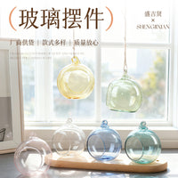Colorful Transparent Glass Christmas Ball Ornaments for Holiday Decoration