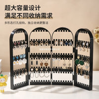 Luxury Foldable Jewelry Organizer Stand for Earrings, Necklaces, and Bracelets