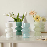 Nordic Retro Glass Vase for Hydroponic & Floral Arrangements, Desktop Decor