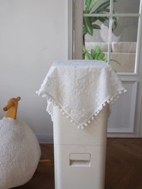 French Pastoral Embroidered Cotton Dust Cover for Appliances and Furniture