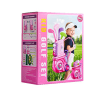 Kids' Indoor Outdoor Golf Practice Set with Trolley Case