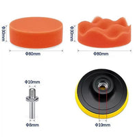 Drill Sponge Kit Car Polishing Pad Waxing Cleaning Sponge Polishing Disc Set