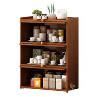 Modern Minimalist Wine Cabinet Sideboard with Flip-Top Storage for Living Room