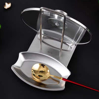 304 Stainless Steel Kitchen Countertop Pot Lid Holder with Drain Pan, Detachable Cutting Board Rack, Spoon Rest