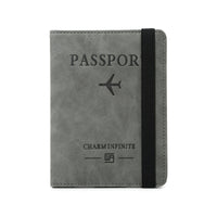 RFID Passport Holder with Vaccine Card Slot, Slim Travel Document Organizer for Tickets and Cards