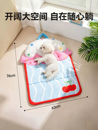 Pet Cooling Mat for Cats and Dogs, Foldable Waterproof Summer Sleeping Pad, All-Season Pet Cushion