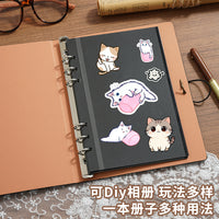 A5 Self-Adhesive Photo Album DIY Card Collection Book Large Capacity Storage for Polaroid & Stickers