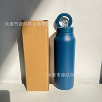 Yuanhang 24oz Leak-Proof Stainless Steel Insulated Sports Water Bottle with Magnetic Lid for Fitness & Pilates