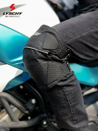 Motorcycle Riding Knee Pads with CE Protection - Breathable & Anti-Fall for All Seasons